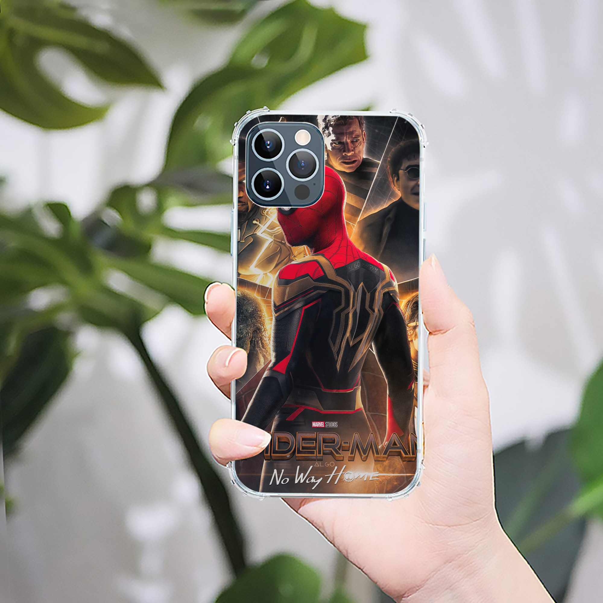 （画像用） Spider Man スパイダーマン 【iPhone 12シリーズ対応】透明スマホケース（クリアソフトケース）
